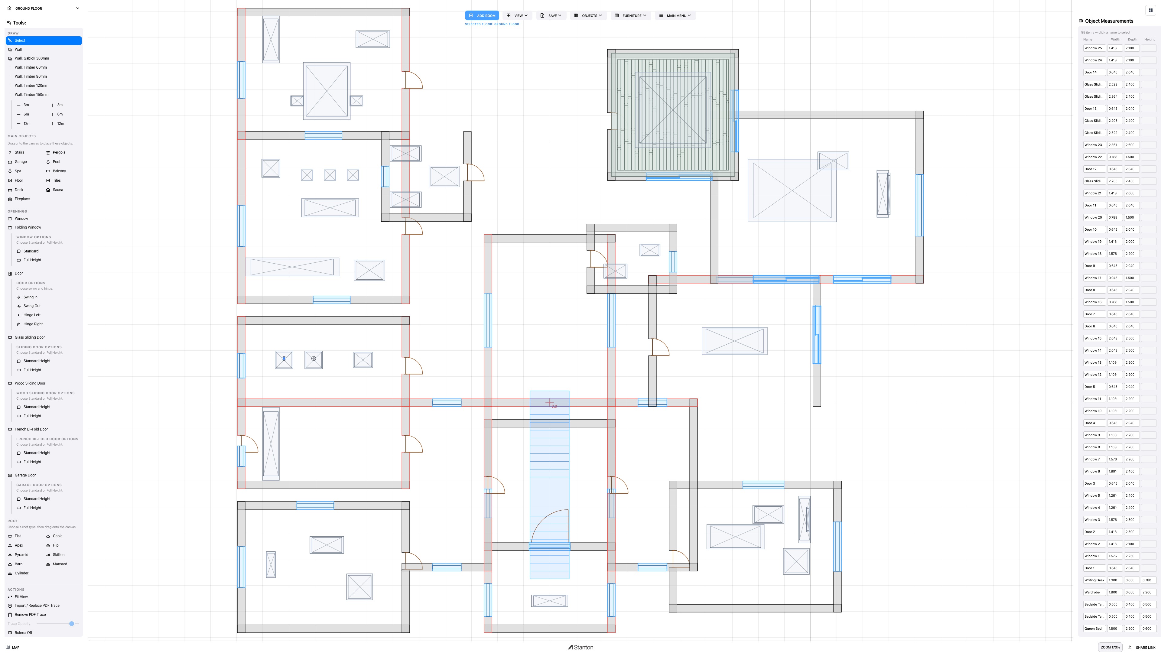 2D project plan view