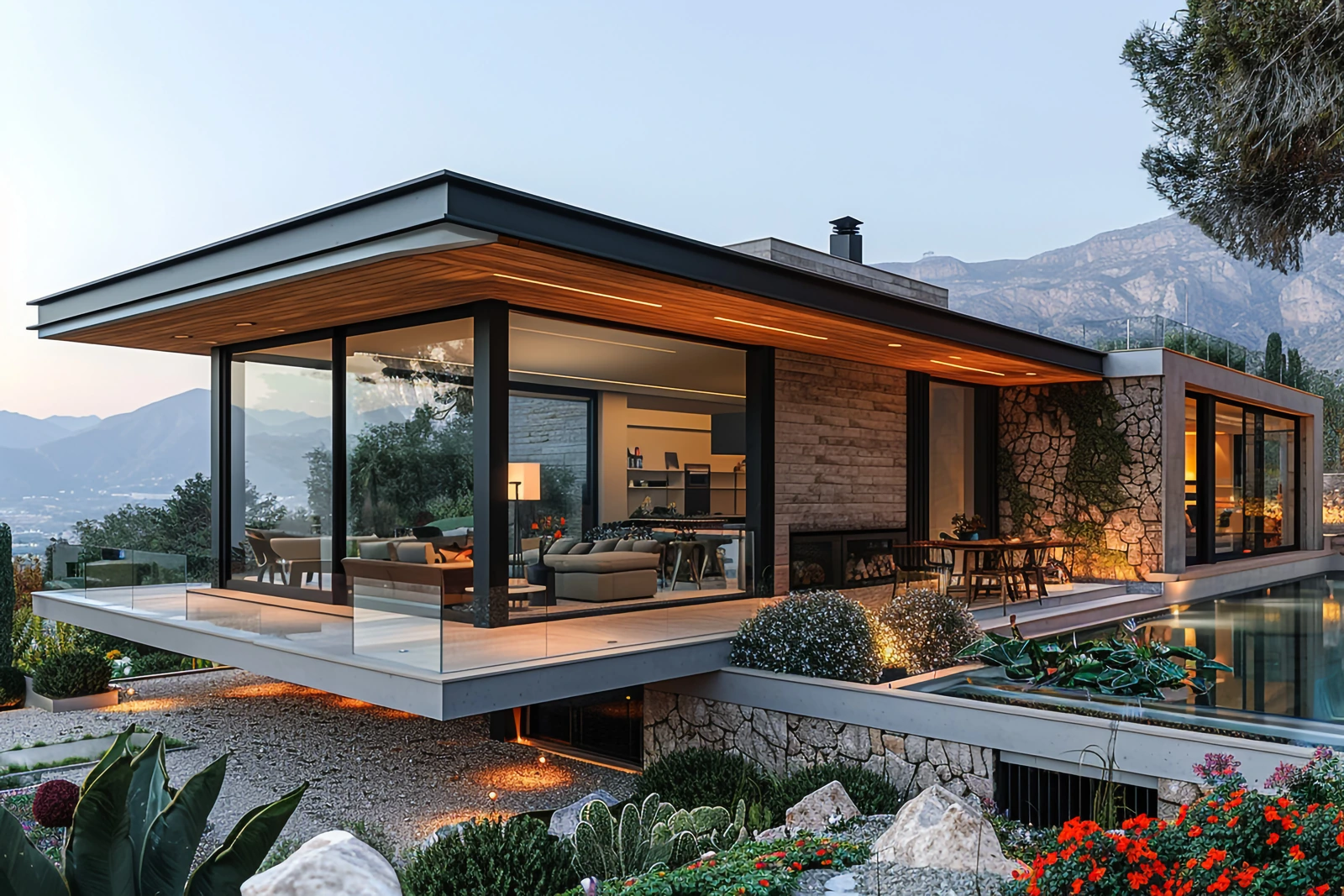 Large glass door