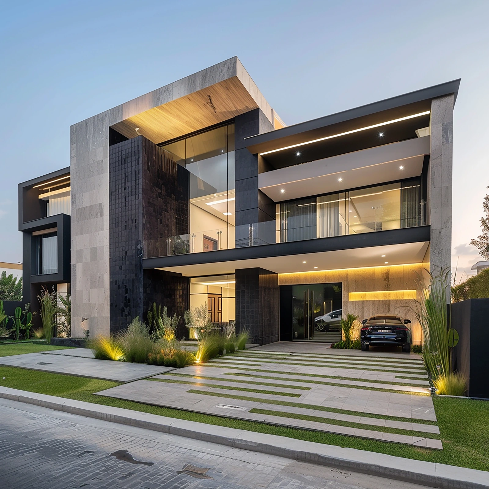 Modern house front